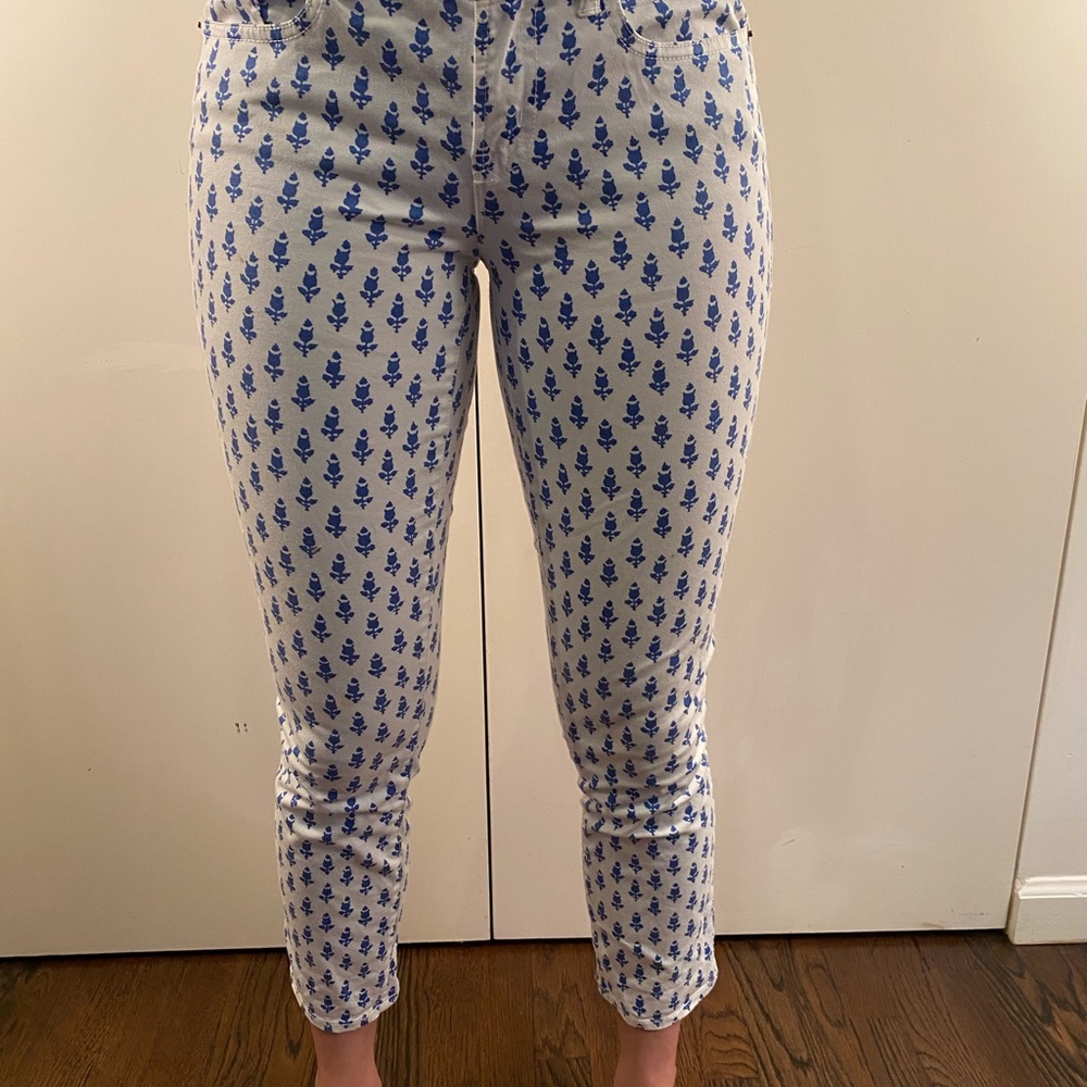 J.Crew Toothpick Jean in Thistle Print